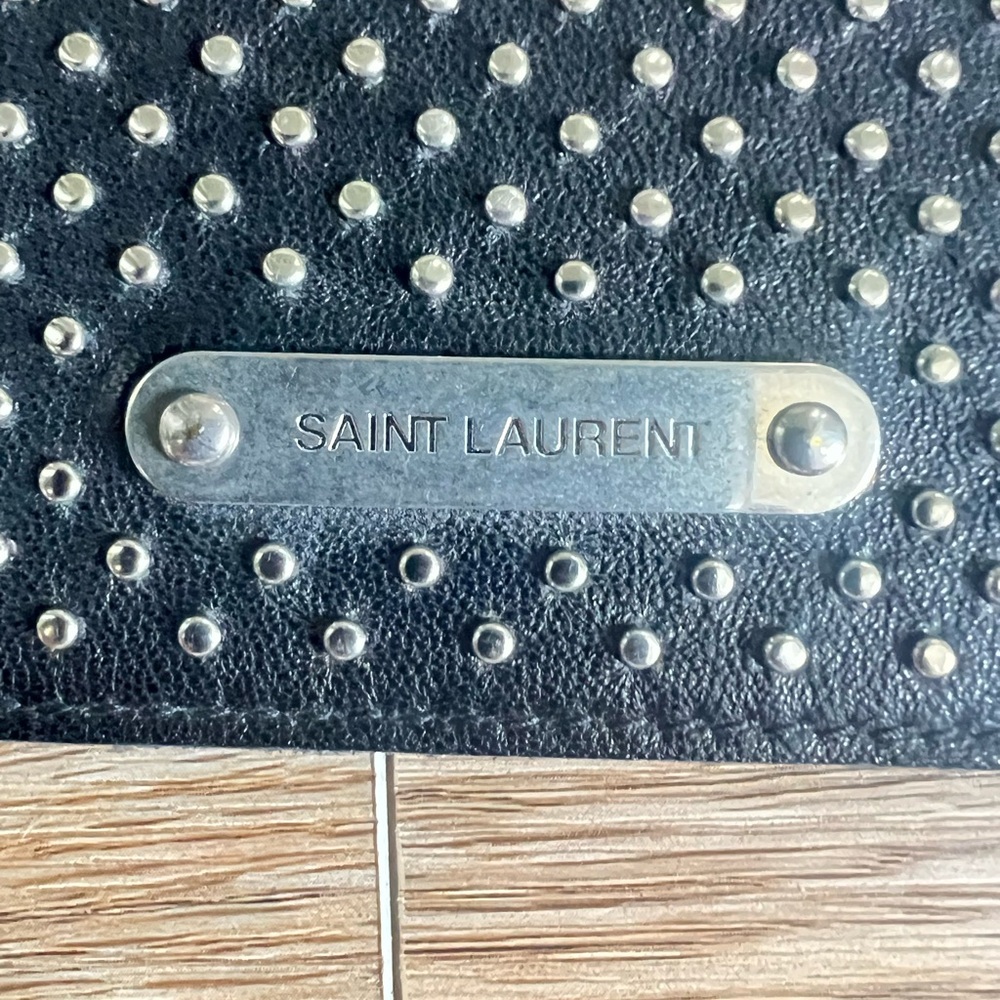 Saint Laurent Black Studded Wallet - Picture 4 of 4
